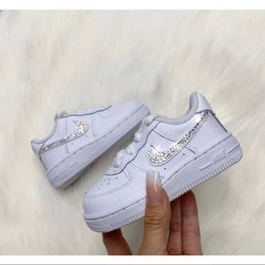⚡️Custom Nike Air Force 1 Bling Toddler Shoes⚡️
